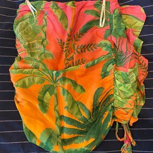 NWOT Farm Rio Sunrise Scenario Lenzing™ Ecovero™ Viscose Mini Skirt